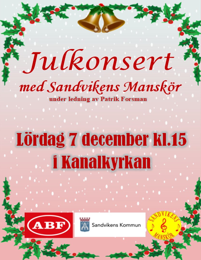 Julkonsert med Sandvikens Manskör